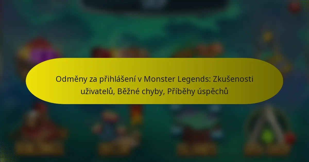 Odměny za přihlášení v Monster Legends: Zkušenosti uživatelů, Běžné chyby, Příběhy úspěchů